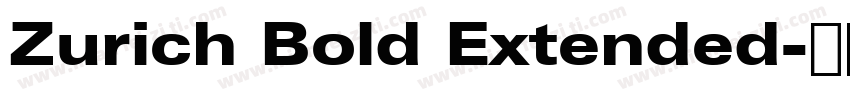 Zurich Bold Extended字体转换